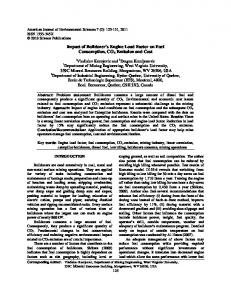 Impact of Bulldozer's Engine Load Factor on Fuel Consumption, CO2