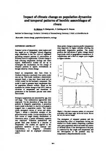 Impact of climate change on population dynamics and ... - MSSANZ