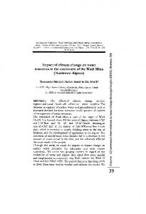 Impact of climate change on water resources in the