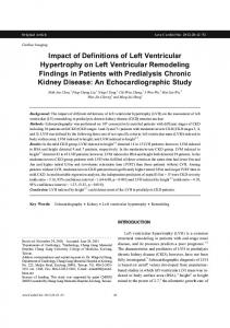 Impact of Definitions of Left Ventricular Hypertrophy on Left Ventricular