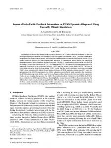 Impact of Indo-Pacific Feedback Interactions on ENSO ... - AMS Journals