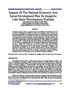 Impacts Of The National Economic And Social ... - Clute Institute