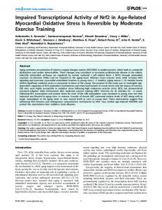 Impaired Transcriptional Activity of Nrf2 in Age ... - Semantic Scholar