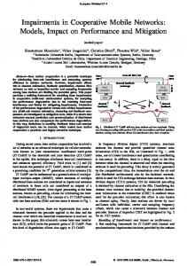 Impairments in Cooperative Mobile Networks: Models ... - IEEE Xplore