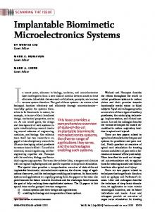 Implantable Biomimetic Microelectronics Systems - IEEE Xplore