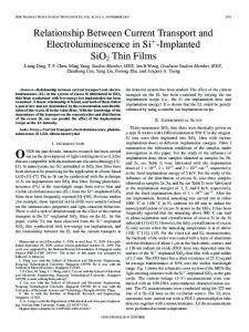 Implanted SiO2 Thin Films - IEEE Xplore