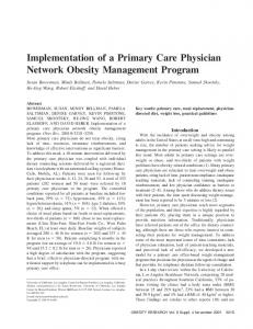 Implementation of a Primary Care Physician ... - Wiley Online Library