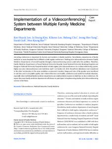 Implementation of a Videoconferencing System