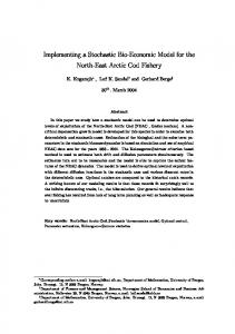 Implementing a Stochastic Bio-Economic Model for ... - Semantic Scholar