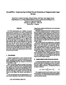 Implementing Artificial Neural Networks on Programmable Logic