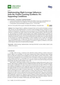 Implementing High-Leverage Influences from the Visible ... - MDPI