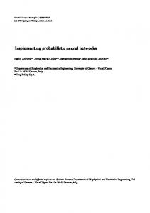 Implementing probabilistic neural networks - Semantic Scholar