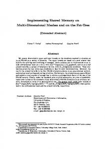 Implementing Shared Memory on Multi