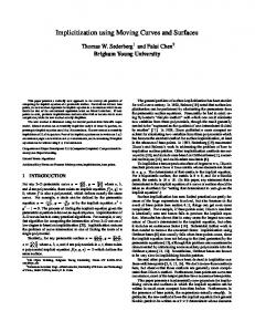 Implicitization using Moving Curves and Surfaces - CiteSeerX