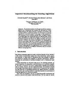 Improved Benchmarking for Steering Algorithms - Semantic Scholar