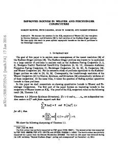 Improved bounds in Weaver and Feichtinger Conjectures