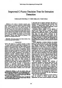 Improved C-Fuzzy Decision Tree for Intrusion ... - Semantic Scholar