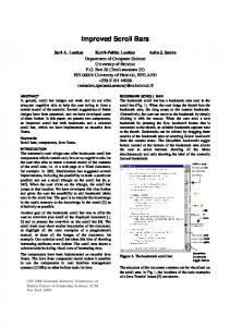 Improved Scroll Bars - CiteSeerX