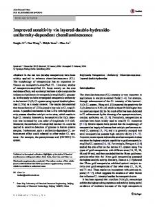 Improved sensitivity via layered-double-hydroxide