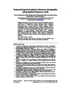 Improved spectral optical coherence tomography using optical ...