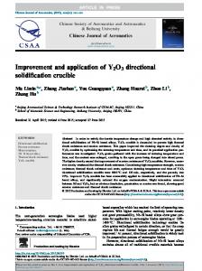 Improvement and application of Y2O3 directional ... - CyberLeninka