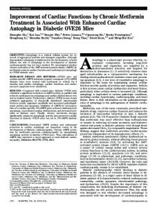 Improvement of Cardiac Functions by Chronic ... - BioMedSearch