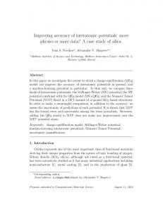 Improving accuracy of interatomic potentials