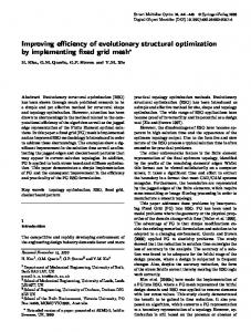 Improving efficiency of evolutionary structural optimization by ...