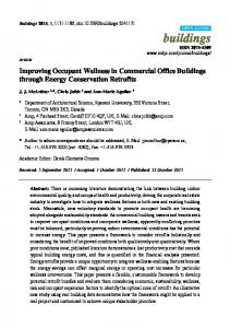 Improving Occupant Wellness in Commercial Office Buildings ... - MDPI