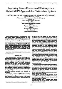 Improving Power-Conversion Efficiency via a Hybrid MPPT Approach ...