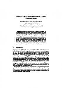 Improving Quality Model Construction Through ... - Semantic Scholar