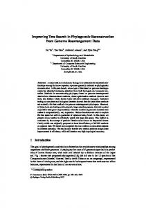 Improving Tree Search in Phylogenetic