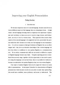 Improving your English Pronunciation