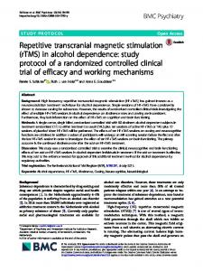 in alcohol dependence - BMC Psychiatry