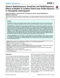 in Drosophila melanogaster - CiteSeerX