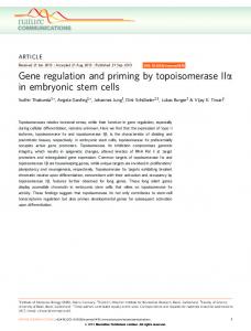 in embryonic stem cells - Nature