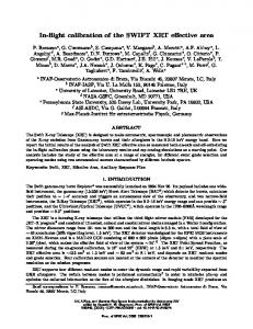 In-flight calibration of the SWIFT XRT effective area - Inaf