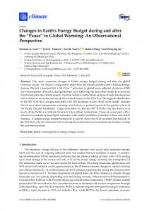 in Global Warming - MDPI