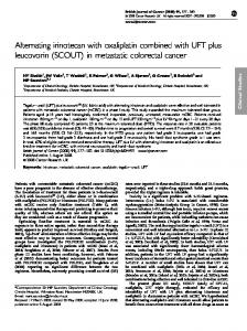 in metastatic colorectal cancer - Nature