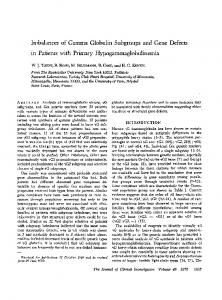 in Patients with Primary Hypogammaglobulinemia - Europe PMC