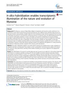 In silico hybridization enables transcriptomic ... - Springer Link