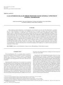 In situ CUTANEOUS CELLULAR IMMUNE