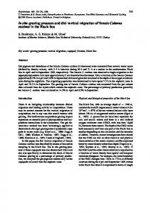 In situ grazing pressure and diel vertical migration of ... - Springer Link