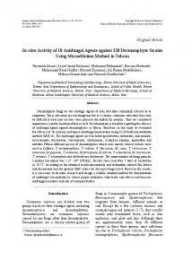 In-vitro Activity of 10 Antifungal Agents against 320 Dermatophyte ...