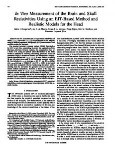 In vivo measurement of the brain and skull resistivities ... - CiteSeerX