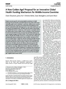 Income Countries - Wiley Online Library