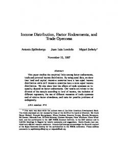 Income Distribution, Factor Endowments, and Trade Openness