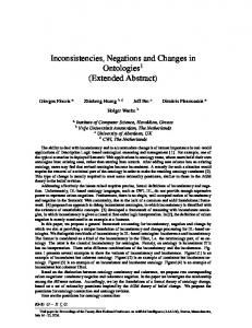 Inconsistencies, Negations and Changes in ... - Semantic Scholar