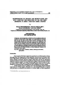 INCORPORATION OF EXHAUST GAS ... - Thermal Science