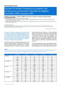 Increase in invasive Streptococcus pyogenes and ... - Eurosurveillance